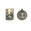 Fantasías Miguel Art.3323 Medalla San Benito Baño Plata 5.3x4.7cm 1pz Plata