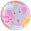 Fantasías Miguel Art.3354 Pin De Metal Baby Shower 5.5x5.5cm 1pz Elefant Rosa