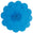Fantasías Miguel Art.3413 Flor De Fomi Textura 37cm 1pz Azul