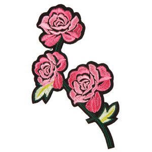 Art.3492 Aplicación Bordada Para Planchar Rosa