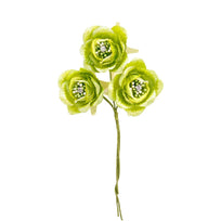 Art.3527 Flor De Papel Fina Con Pistilo x3 Flores