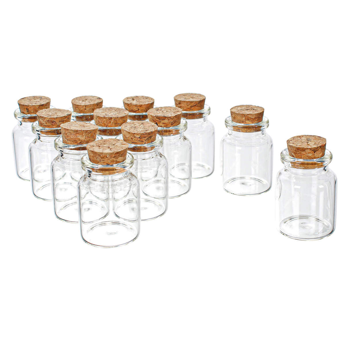 Botellas de vidrio con tapas de aluminio, Mini frascos de vidrio