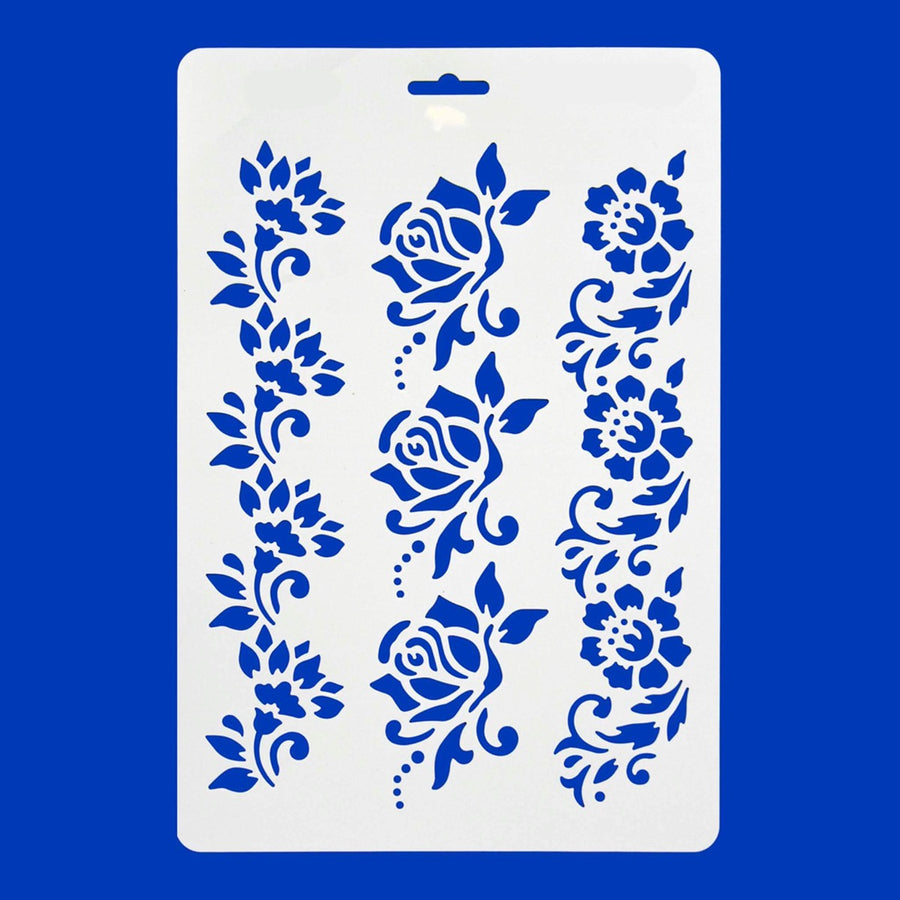 Art.3983 Plantilla Stencil Rosas