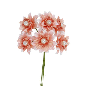 Art.4044 Crisantemo Con Perla Fino X6