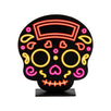 Fantasías Miguel Art.4411 Calavera Color Neón Con Base 18.5x16.5x4cm 1pz