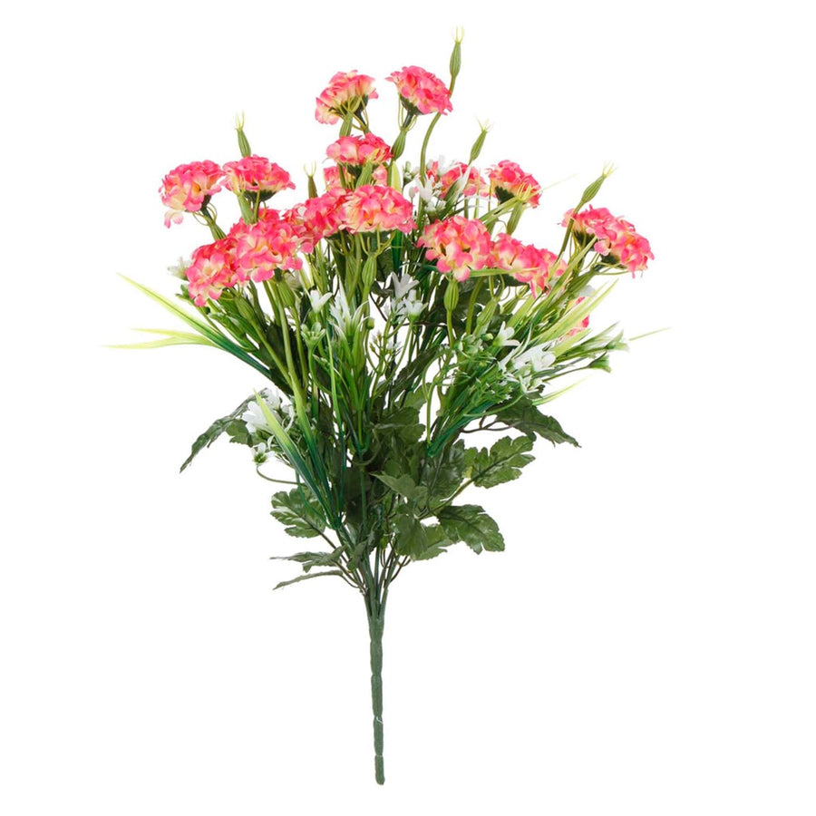 Art.4662 Ramo Mum Mini Con Follaje X10