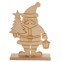 Art.496 Santa Con Base Madera