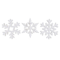 Art.5016 Figuras Navidad Bco 5cm B/3pz