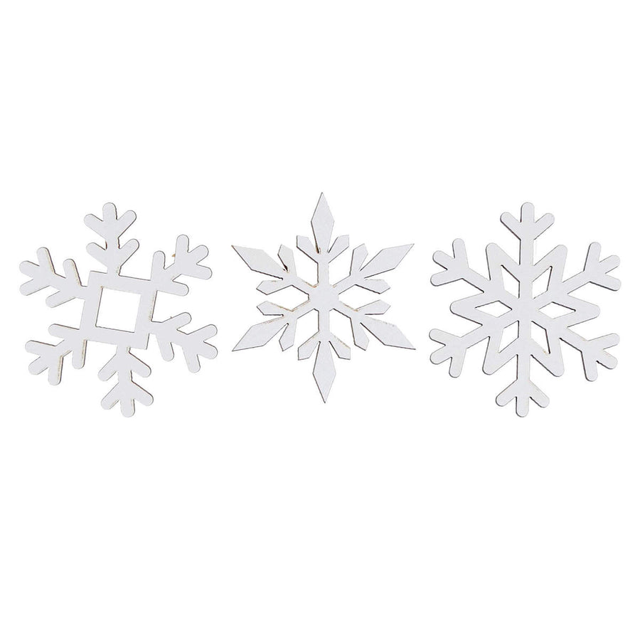 Art.5016 Figuras Navidad Bco 5cm B/3pz
