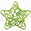 Fantasías Miguel Art.5064 Estrella Con Alambre 50mm 6pz Verde Lima