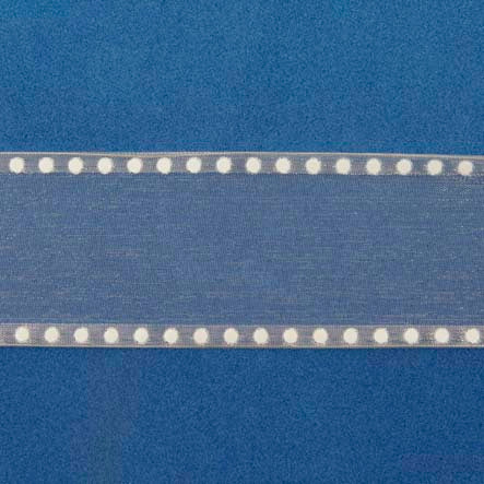 Art.5133 Listón Organza Con Alambre Puntos