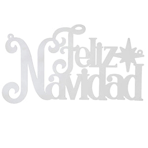 Art.5324 Let Navidad Gde Bco 40cm