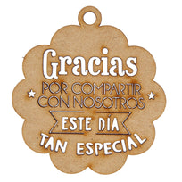 Art.5441 Llav Gracias 6x5.5cm B/2pz