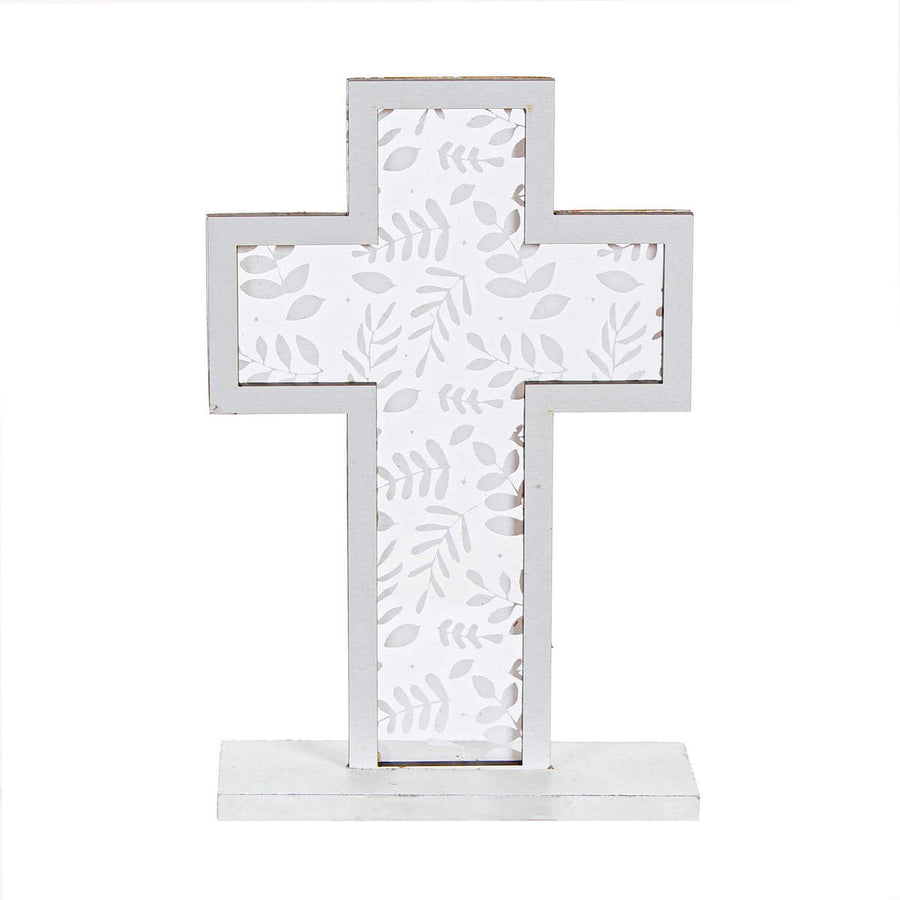 Art.5617 Cruz MDF Hojas Transparente Con Base