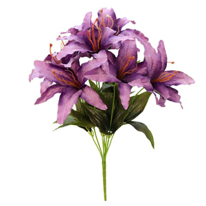 Art.5747 Bush Fino Aperl Lily Grande x9 Flores
