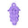 Fantasías Miguel Art.5869 Cuenta Acrílica Uvas 4.4x2.7cm 12pz Morado