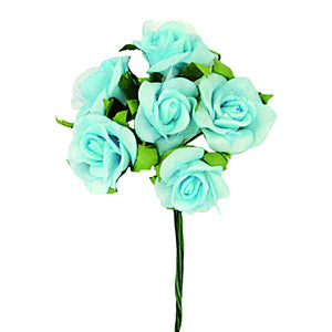 Art.5954 Ramito Flor Fomi Centro/Organza X6 Flores