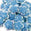 Fantasías Miguel Art.6474 Aplicación Flor De Puffy 30mm 200pz Azul