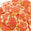 Fantasías Miguel Art.6474 Aplicación Flor De Puffy 30mm 200pz Naranja