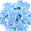 Fantasías Miguel Art.6482 Aplicación Estrella De Puffy 30mm 200pz Azul