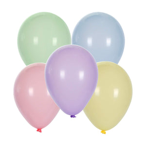 Art.6614 Globos Col Pastel 13cm B/25pzs