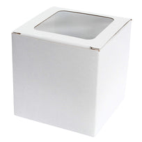 Art.6637 Caja De Carton Con PVC 10x10x10cm 1pz