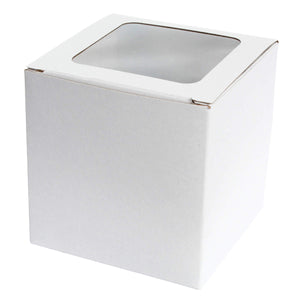 Art.6637 Caja De Carton Con PVC 10x10x10cm 1pz