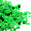 Fantasías Miguel Art.6743 Lentejuela Plana Hilada Metal 10mm 1000pz Verde