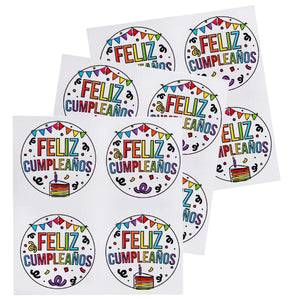 Art.6774 Calcom Circ Cumpleaños 4cm 12p