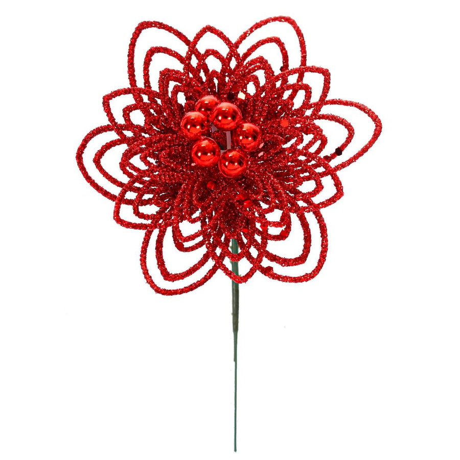 Art.6823 Pick Flor Navidad 16cm