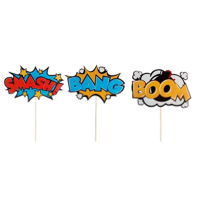 Fantasías Miguel Art.6903 Pick Letreros Comic 30x23.5cm 6pz