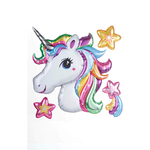 Art.7498 Calcomanía Decorativa Unicornio Globo