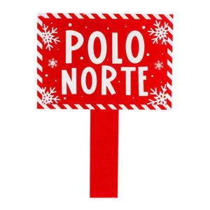 Art.7565 Letrero Polo Norte 25x29cm