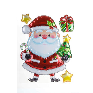 Art.7674 Calcomanía Decorativa Santa Globo