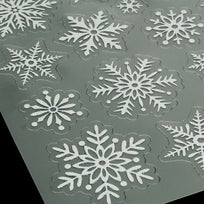 Art.7775 Calcomanía Copo De Nieve Diamantado  1 Planilla