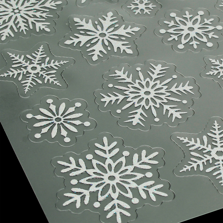 Art.7775 Calcomanía Copo De Nieve Diamantado  1 Planilla