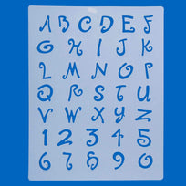 Art.7833 Estencil Letras / Números Chico