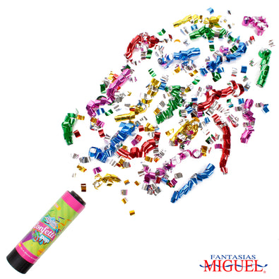 Fantasías Miguel Art.7935 Popper Confetti Colores Metálicos 15cm 3pz