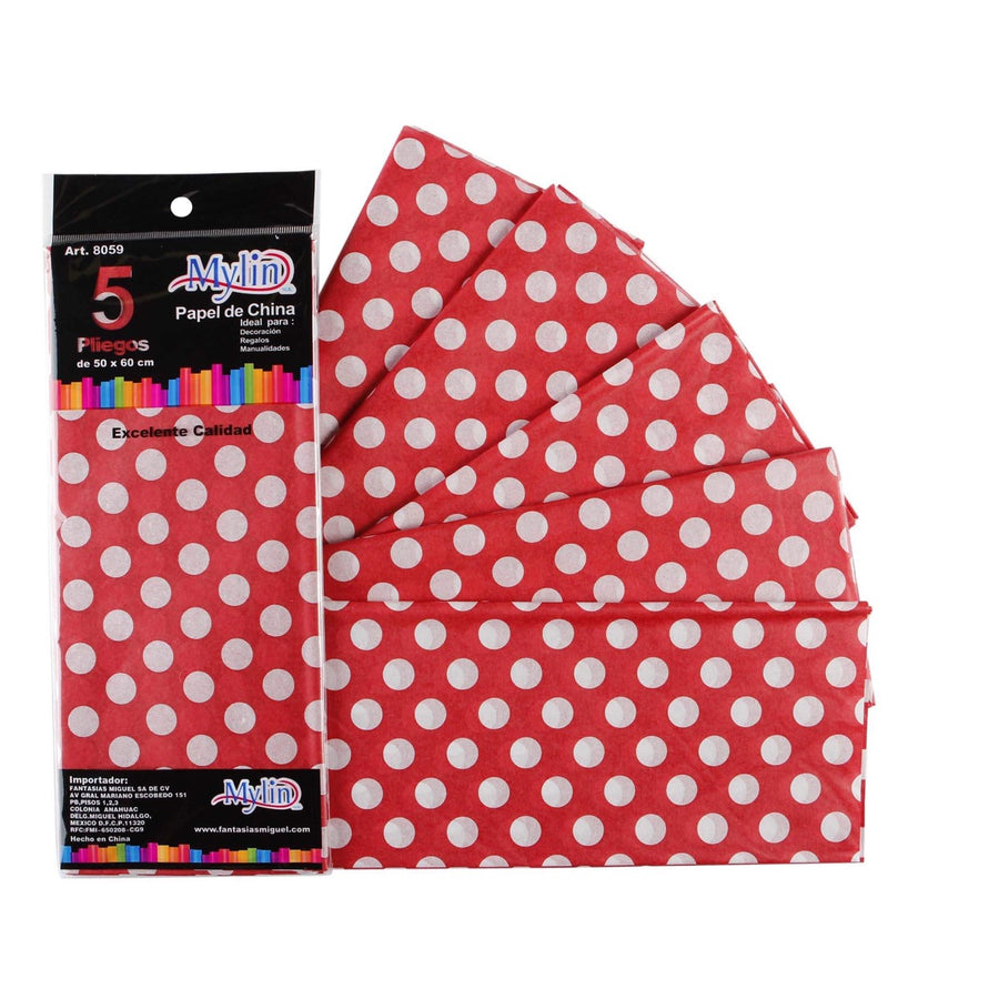 Art.8059 Papel China Con Puntos