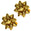 Fantasías Miguel Art.8138 Moños Grande Estrella 11cm 2pz Oro