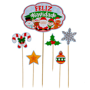 Art.8250 Adorno Pick Feliz Navidad