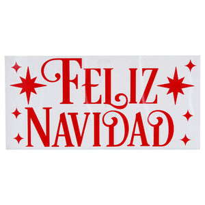 Art.8512 Vinil Feliz Navidad 28x14cm