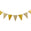 Fantasías Miguel Art.8701 Guía Bandera Triangular x12 1.28x13cm 1pz Oro