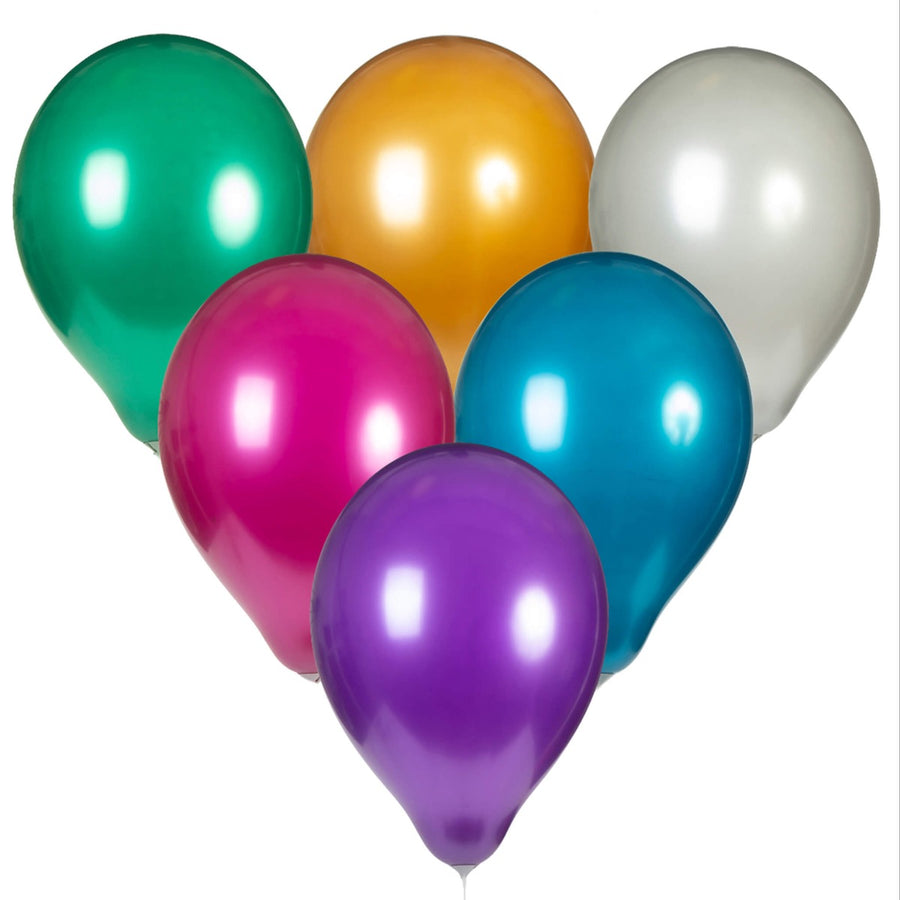 Art.8777 Globo 25cm Col/Metalicos B/10p