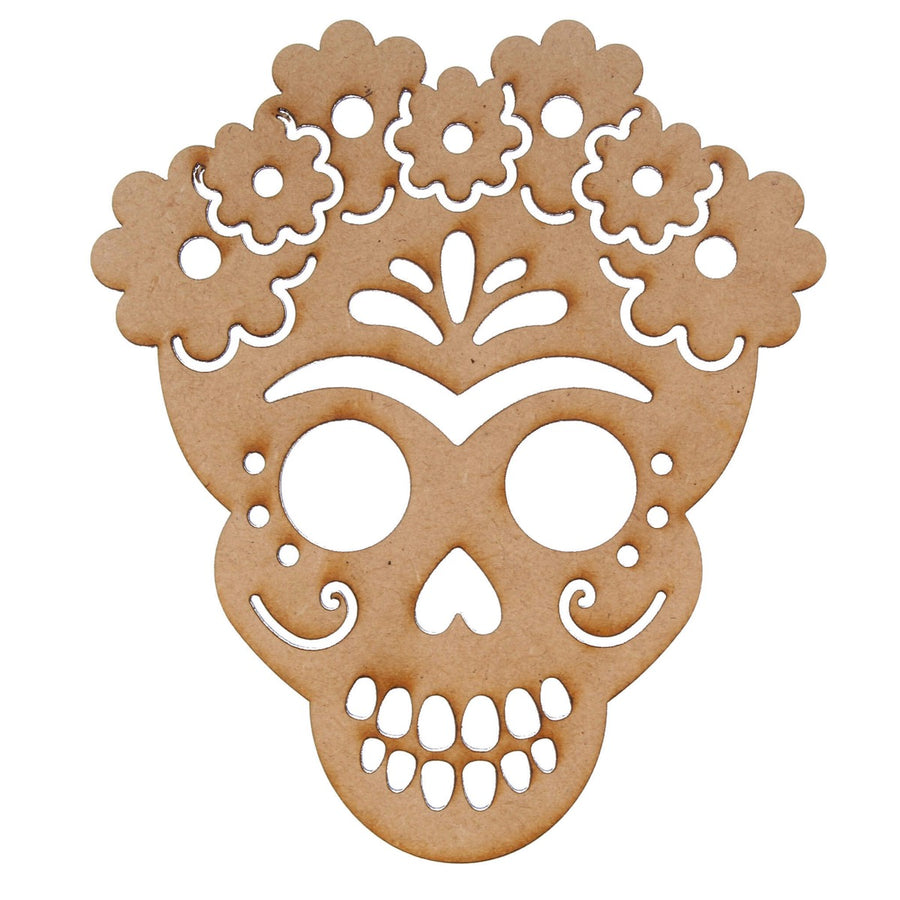 Art.8964 Calavera Calada Chica Mdf