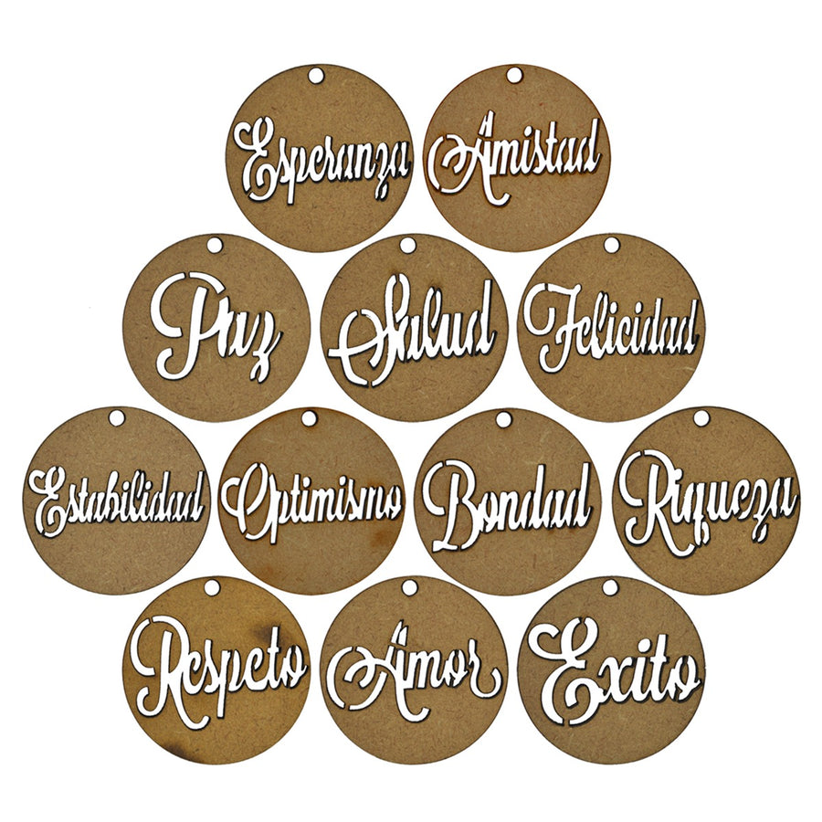 Art.9298 Esferas de Navidad Calada 12 Deseos