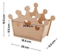 Art.9558 Corona Dulcero Madera 19.5x25.8x11.5cm 1pz