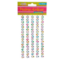 Art.9573 Piedra Acrílica Con Adhesivo 5 tiras