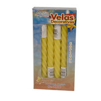 Art.9808 Vela Espiral Con Etiqueta