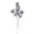 Fantasías Miguel Art.9978 Pick Diamantado Pino/Cerezas 20cm 1pz Plata